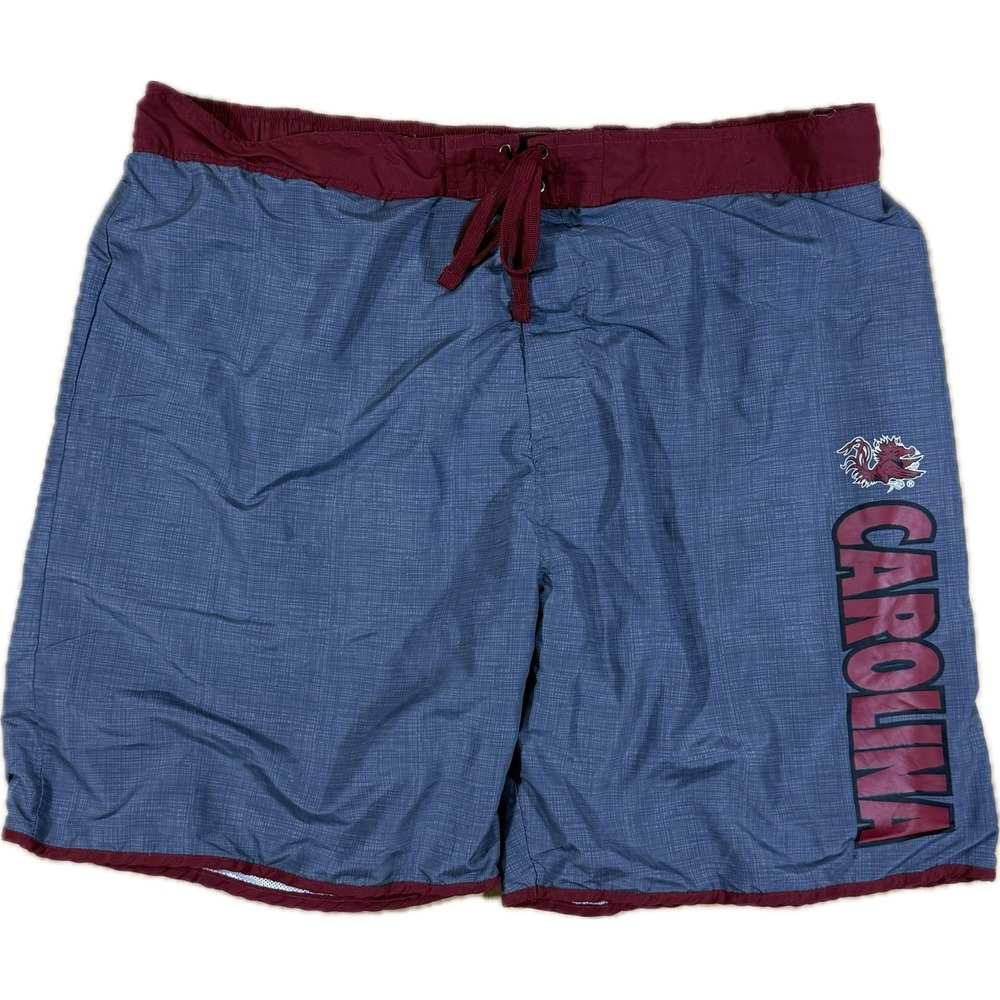 Knights Apparel USC Gamecocks Board Shorts Mens XL Gray Garnet NCAA Swim Trunks